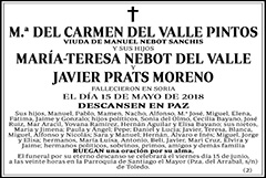 M.ª del Carmen del Valle Pintos